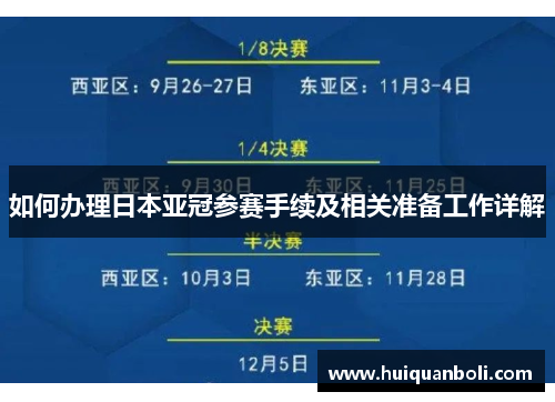如何办理日本亚冠参赛手续及相关准备工作详解